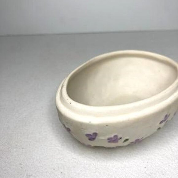 Vtg Hand Painted Easter Egg Candy Trinket Dish Ceramic - Picture 7 of 7